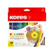 Kores Crayons de couleur triangulaires 'Hobby Koloring', 