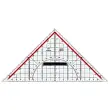 M+R Equerre géométrique, plexiglas, hypoténuse: 230 mm
