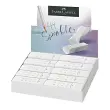 20 Gomme en plastique RollOn SPARKLE - Blanc - Faber-Castell 