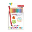 STABILO Crayon de couleur triangulaire épais TRIO, étui