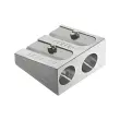 FABER-CASTELL Taille-crayon 2 trous en m&eacute;tal, argent 