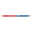 Kores Crayons de couleur TWIN, triangulaire, bleu / rouge