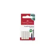 12 FABER-CASTELL Combination gomme-taille-crayons, rouge / bleu