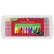 FABER-CASTELL Craies triangulaires à la cire Jumbo, étui 24