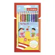 STABILO Crayon de couleur Trio long, corps large, étui de 24