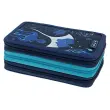 HERLITZ &Eacute;tui scolaire TriCase 'Deep Ocean', 31 pi&egrave;ces 