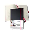 sigel Carnet de notes Conceptum, A4, ligné, noir/rouge