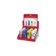 12 FABER-CASTELL Combi gomme - taille-crayon Faces, présentoir