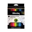 Wonday Crayons de couleur, étui carton de 18
