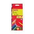 Crayons de couleur triangulaires - &eacute;tui carton de 24 - Herlitz 