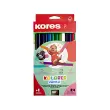 Kores Crayon de couleur 'Kolores JUMBO', étui carton de 12