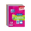 Oxford Cahier piqûre, A4, Seyès, 96 pages, lot de 5