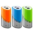 Wonday Taille-crayon double en plastique, assorti 