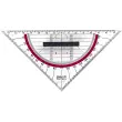 HERLITZ Equerre g&eacute;om&eacute;trique, hypot&eacute;nuse: 160 mm, avec 