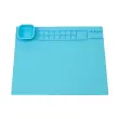 WEDO Tapis de peinture en silicone, bleu clair