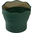 FABER-CASTELL Gobelet CLIC & GO, vert foncé