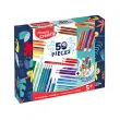 MAPED Creativ Kit de coloriage COLOURING KIT, 50 pi&egrave;ces 