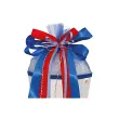 ROTH Pochette 'Speed', blanc/bleu/noir en 70% polyester et