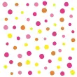 Serviette &agrave; motif 'Colorful Dots', 330x330 mm, rose - Papstar 