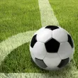 Serviettes &agrave; motif 'Football', 330 x 330 mm - Papstar 