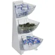 Distributeur de portions MULTI RACK, 3 &eacute;tages, inox - Aps 