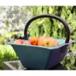 Panier avec anse, 18 litres, plastique, vert - Eda Fontaine