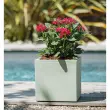 Bac à plantes BASALT UP, cubique, 295 mm, anthracite - Eda Fontaine