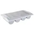 Range-couverts GN 1/1, à 4 compartiments, gris - Aps