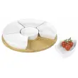 Set de service SUSAN, en bois/porcelaine, 7 pièces - Esmeyer