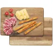 Planchette, bois d'acacia, rectangulaire, set de 2 - Metaltex
