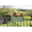 Pot pour balustrade 'OSAKA' (L)560x(P)300 mm, anthracite - Eda Fontaine