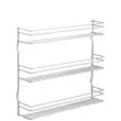 Étagère à épices Pepito 5, 5 niveaux, argent - Metaltex