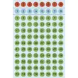 Stickers chiffres 1-160, diamètre: 8 mm, coloré - Herma