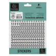 Chiffres auto-adhésifs 0-9, 60 mm - Noir - Exacompta