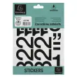 Chiffres auto-adhésifs 0-9, 60 mm - Noir - Exacompta