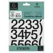 Chiffres auto-adhésifs 0-9, 60 mm - Noir - Exacompta