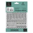 Lettres auto-adh&eacute;sives A-Z - 20 mm - Noir - Exacompta 