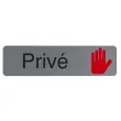 Plaque de signalisation « Privé » - Exacompta