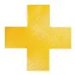 Marquage de place, croix, autocollant, jaune - Durable