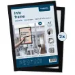 Cadre magn&eacute;tique INFO FRAME, A3, rouge - Europel 