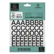 Lettres auto-adh&eacute;sives A-Z - 60 mm - Noir - Exacompta 
