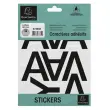 Lettres auto-adh&eacute;sives A-Z - 60 mm - Noir - Exacompta 