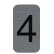 Plaque de signalisation chiffres &laquo; 6 &raquo; - 25 x 44 mm - Exacompta 