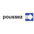 Plaque de signalisation 'poussez', (L)170 x (H)47 mm - Pavo