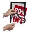 Cadre d'affichage magn&eacute;tique DURAFRAME, A5, argent - Durable 
