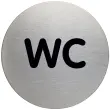 Pictogramme 'Douche', diamètre: 83 mm, argent - Durable