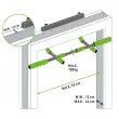 Barre de traction multifonctionnelle 4 en 1, noir - Schildkröt