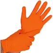 Gants en nitrile DIAMOND GRIP, L, orange - Hygostar 