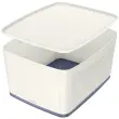 Bo&icirc;te de rangement My Box, 18 litres, blanc / gris - Leitz 