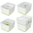 Bo&icirc;te de rangement My Box, 18 litres, blanc / gris - Leitz 